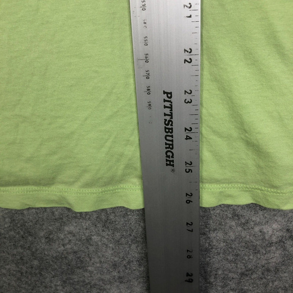 Talbots Woman Short Sleeve Top Key Lime Ruffle Cotton Modal Soft Comfort No Size - Picture 8 of 10